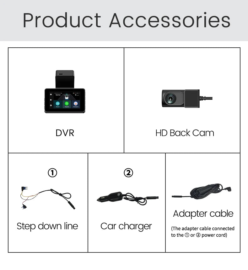 Dashcam 4G 2K Doble Lente | GPS, WiFi, Video en Vivo desde el Celular y ADAS