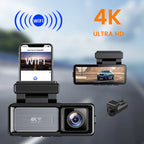 Mini Dashcam 4K X20 | Doble Lente, WiFi, GPS, Pantalla Táctil IPS 3.2" y Batería Integrada