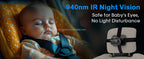 Cámara para Bebés en Auto | Doble Lente, Pantalla 7" Split Screen, 1080P AHD y Visión Nocturna