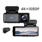 Mini Dashcam 4K X20 | Doble Lente, WiFi, GPS, Pantalla Táctil IPS 3.2" y Batería Integrada
