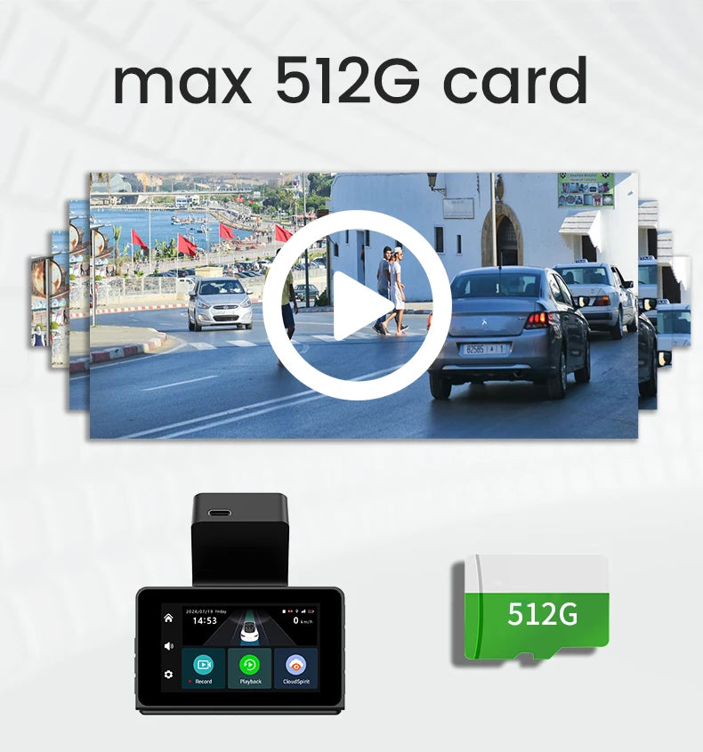 Dashcam 4G 2K Doble Lente | GPS, WiFi, Video en Vivo desde el Celular y ADAS