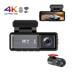 Mini Dashcam 4K X20 | Doble Lente, WiFi, GPS, Pantalla Táctil IPS 3.2" y Batería Integrada