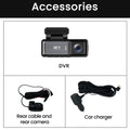 Mini Dashcam 4K X20 | Doble Lente, WiFi, GPS, Pantalla Táctil IPS 3.2" y Batería Integrada