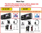 Cámara de salpicadero para coches, aplicación WIFI, DVR para coche, cámara frontal de 2/3 lentes, grabadora de vídeo, cámara de visión trasera para vehículo, caja negra, accesorios para coche