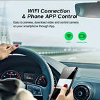 Cámara de salpicadero para coches, aplicación WIFI, DVR para coche, cámara frontal de 2/3 lentes, grabadora de vídeo, cámara de visión trasera para vehículo, caja negra, accesorios para coche