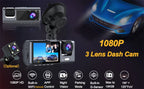 Cámara de salpicadero para coches, aplicación WIFI, DVR para coche, cámara frontal de 2/3 lentes, grabadora de vídeo, cámara de visión trasera para vehículo, caja negra, accesorios para coche