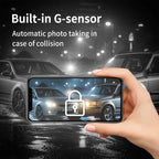 Cámara para Coche con Tarjeta de 32G, 3 Canales, FHD1080P, DVR para Coche, Visión Nocturna, Grabación en Bucle, Sensor G, Grabador de Conducción, Caja Negra