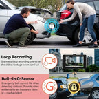 Cámara de salpicadero para coches, aplicación WIFI, DVR para coche, cámara frontal de 2/3 lentes, grabadora de vídeo, cámara de visión trasera para vehículo, caja negra, accesorios para coche